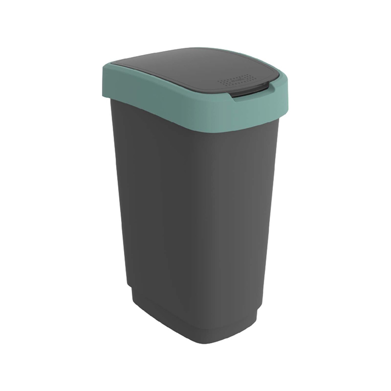 Урна для мусора Twist 50 л, черный/зеленый - фото 4 - id-p195049759
