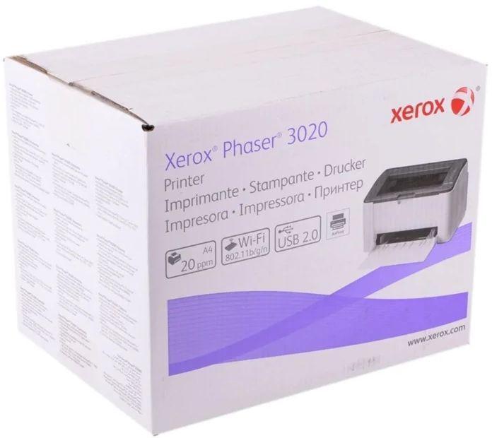 Принтер лазерный Xerox Phaser 3020v_bi черно-белая печать, A4, цвет белый - фото 1 - id-p200513845