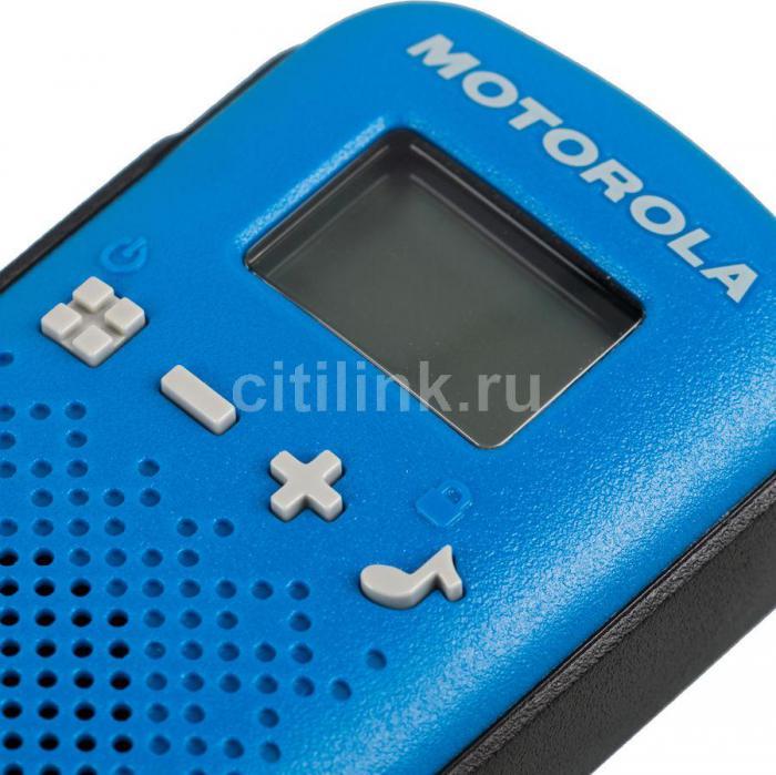 Комплект раций Motorola Talkabout T42 8кан. до 4км компл.:2шт AAA синий/черный (MT198) - фото 2 - id-p200518071