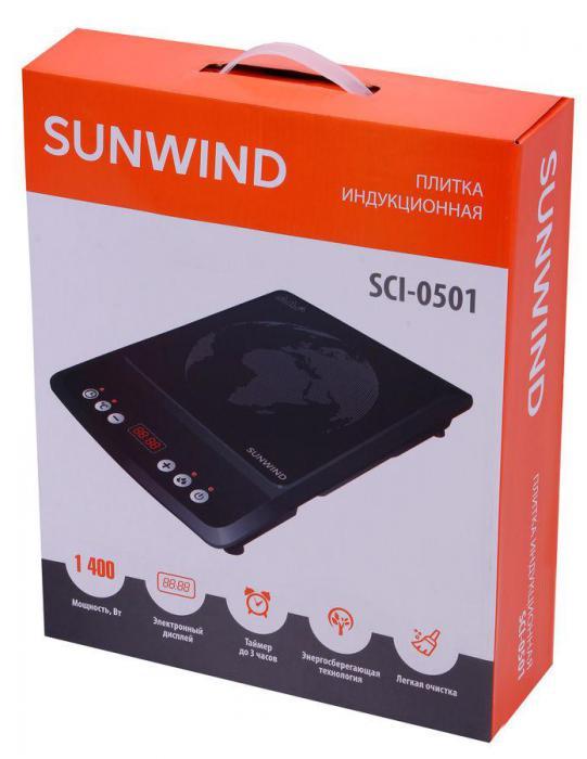Плита Индукционная SunWind SCI-0501 черный стеклокерамика (настольная) - фото 1 - id-p200514229