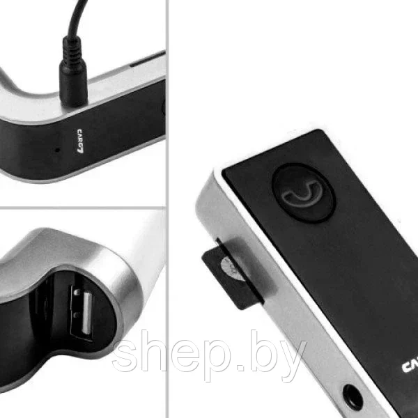 FM-модулятор Carlive G7 + Aux-кабель (Bluetooth, MicroSD, USB, дисплей) - фото 3 - id-p200657150