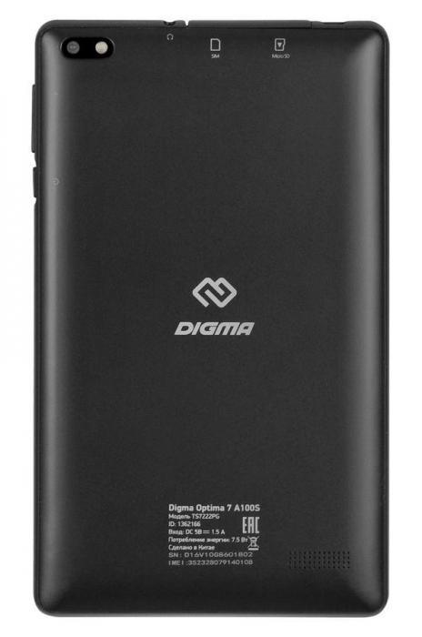 Планшет Digma Optima 7 A100S 7", 1GB, 16GB, 3G, Wi-Fi, Android 10.0 Go графит [ts7222pg] - фото 8 - id-p200514366