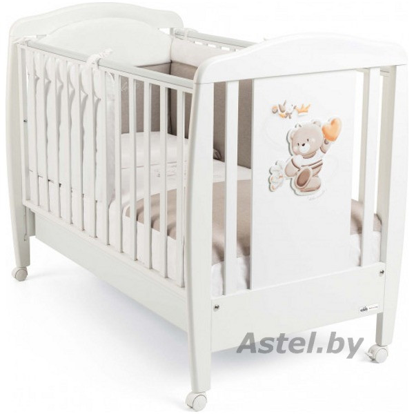 Кроватка детская CAM LETTINO ORSO дизайн Король-Медведь, Белый (G210) - фото 1 - id-p200564611