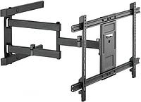 Кронштейн для телевизора ULTRAMOUNTS UM911, 37-80", настенный, поворотно-выдвижной и наклонный, черный