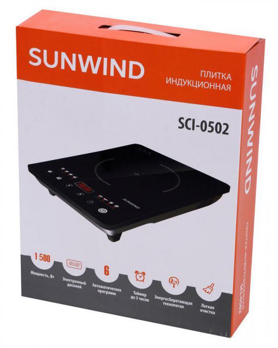 Плита Индукционная SunWind SCI-0502 черный стеклокерамика (настольная) - фото 1 - id-p200571960