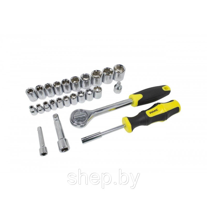 Набор инструмента WMC Tools WMC-1091 91пр. 1/4''3/8''(6гр)(4.5-19мм),в аллюм. чемодане - фото 7 - id-p200658472