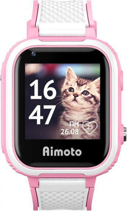 Смарт-часы Кнопка Жизни Aimoto Pro Indigo 4G, 1.44", розовый / розовый [9500103] - фото 10 - id-p200512485