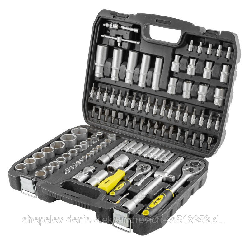 Набор инструментов WMC Tools 41082-5 108пр. 1/2'', 1/4'' (6гр.)(4-32мм)