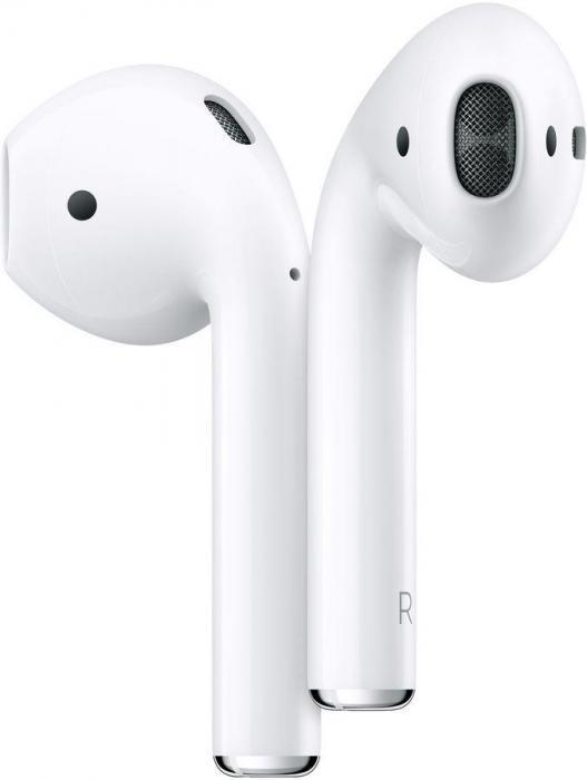 Наушники Apple AirPods 2 A2032,A2031,A1602, with Charging Case, Bluetooth, вкладыши, белый [mv7n2am/a] - фото 2 - id-p200520072