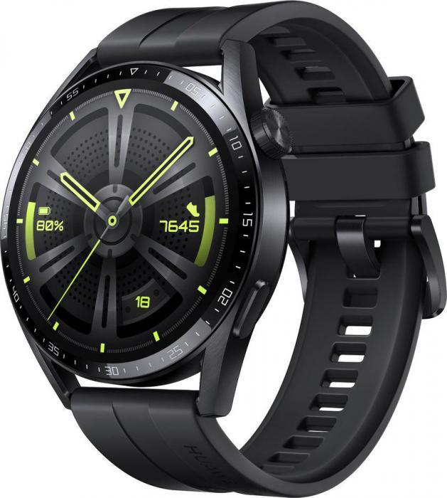 Смарт-часы Huawei Watch GT 3 46мм, 1.43", черный / черный [55028464] - фото 4 - id-p200512537