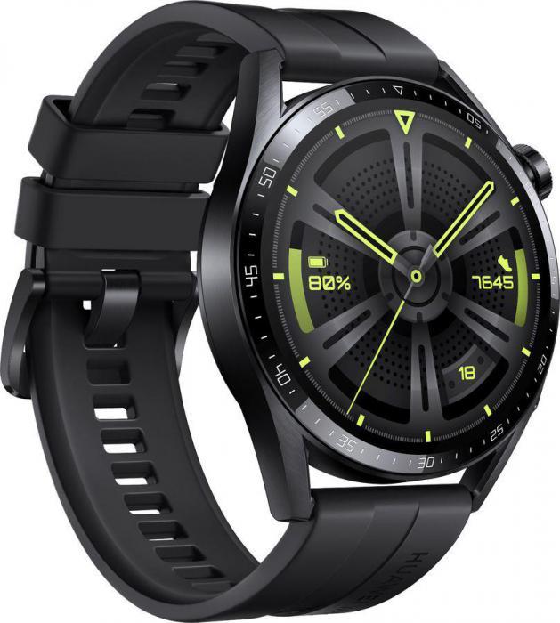 Смарт-часы Huawei Watch GT 3 46мм, 1.43", черный / черный [55028464] - фото 5 - id-p200512537