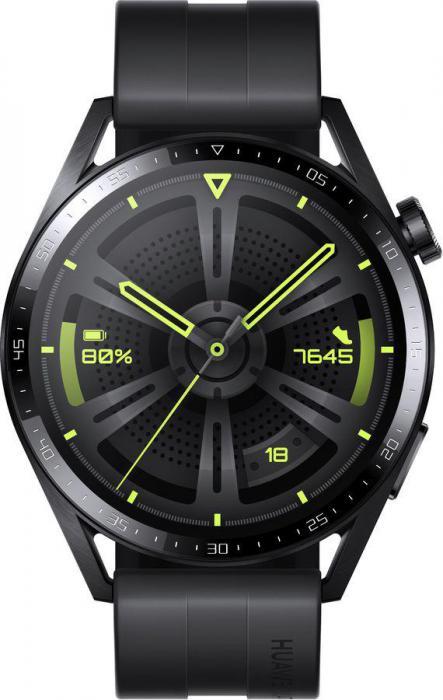 Смарт-часы Huawei Watch GT 3 46мм, 1.43", черный / черный [55028464] - фото 6 - id-p200512537