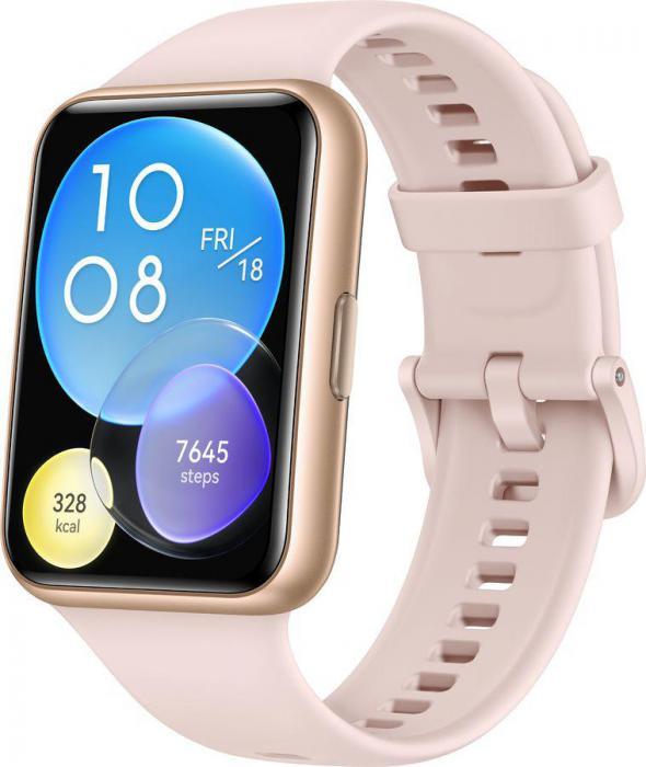 Смарт-часы Huawei Watch Fit 2 Yoda-B09S, 1.74", розовый / розовый [55028915] - фото 4 - id-p200512542