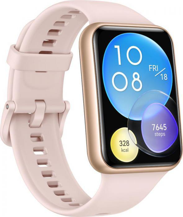 Смарт-часы Huawei Watch Fit 2 Yoda-B09S, 1.74", розовый / розовый [55028915] - фото 5 - id-p200512542