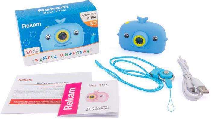 Цифровой компактный фотоаппарат Rekam iLook K430i, детский, голубой