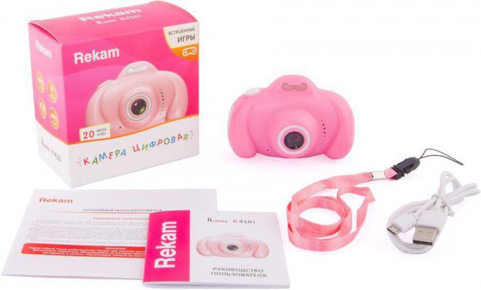 Цифровой компактный фотоаппарат Rekam iLook K410i, детский, розовый
