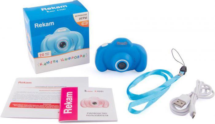 Цифровой компактный фотоаппарат Rekam iLook K410i, детский, голубой
