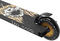 Самокат XAOS Leo, трюковый, 2-колесный, 120мм, 120мм, черный/оранжевый [ут-00021010]