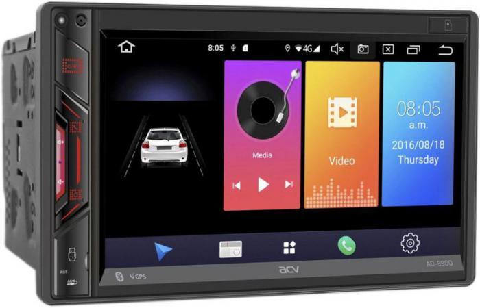 Автомагнитола с экраном ACV AD-6900 bluetooth usb Android магнитола 2 DIN авто магнитола - фото 1 - id-p188233429