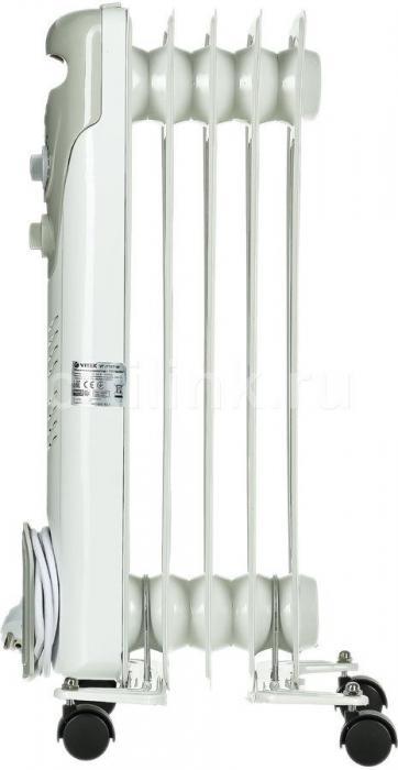 Масляный радиатор Vitek VT-1707, с терморегулятором, 1000Вт, 5 секций, 3 режима, белый [1707-vt-02] - фото 5 - id-p200516809