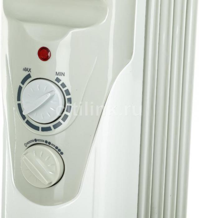 Масляный радиатор Vitek VT-1707, с терморегулятором, 1000Вт, 5 секций, 3 режима, белый [1707-vt-02] - фото 8 - id-p200516809