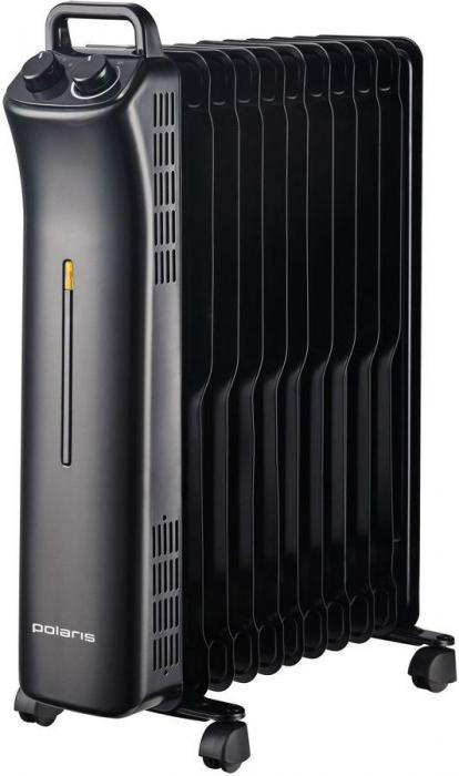 Масляный радиатор Polaris POR 0415, с терморегулятором, 1500Вт, 7 секций, 3 режима, черный - фото 2 - id-p200516833