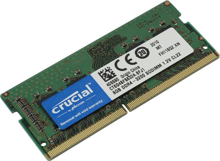 Crucial CT8G4SFS832A DDR4 SODIMM 8Gb PC4-25600 (for NoteBook)