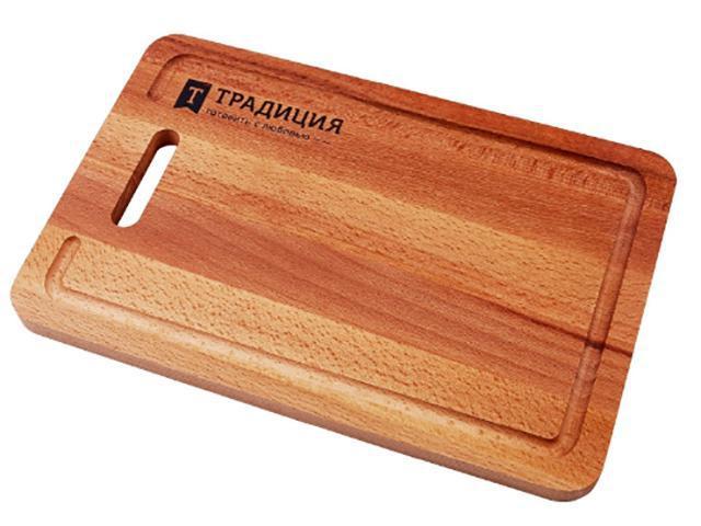 Доска разделочная деревянная для стейка Традиция 01-1т из бамбука - фото 1 - id-p199876126