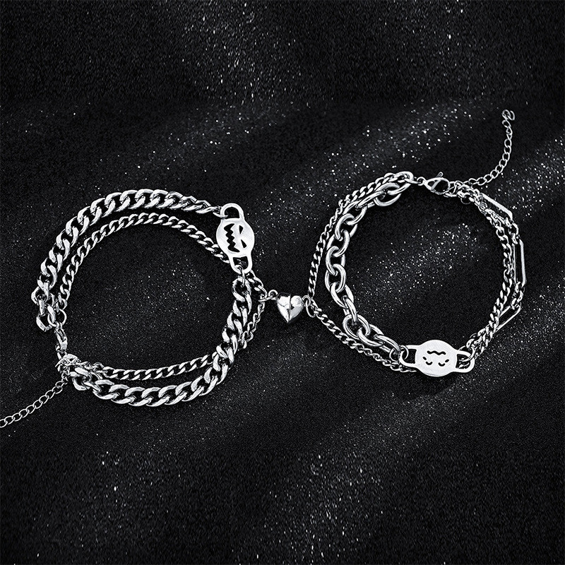 Парные браслеты с магнитами "Смайлы" - фото 1 - id-p200659242