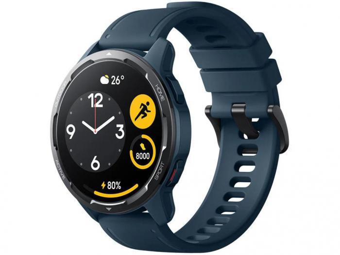 Умные спортивные сенсорные смарт часы Xiaomi Watch S1 Active GL синие bluetooth Smart Watch электронные - фото 1 - id-p199802332