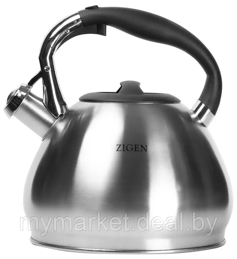 Чайник со свистком из нержавеющей стали 3,5 л ZIGEN ZG 4007 - фото 1 - id-p200660557
