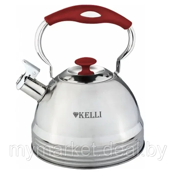 Чайник со свистком из нержавеющей стали 3 л Kelli KL-4323 - фото 3 - id-p200660579