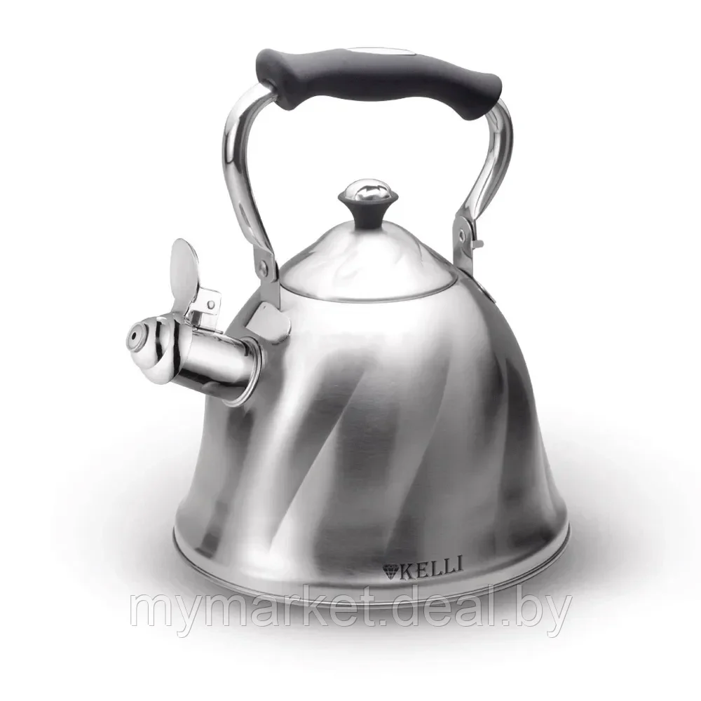Чайник со свистком из нержавеющей стали 3 л Kelli KL-4325 - фото 1 - id-p200660622