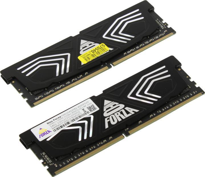 Neo Forza NMUD432F82-4000FG20 DDR4 DIMM 64Gb KIT 2*32Gb PC4-32000 CL19