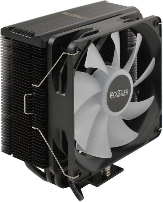 PCCooler Paladin EX300S (4пин, 1700/1200/115x/AM4/AM5, 28.6дБ, 400-1800 об/мин, Al+тепл.трубки)