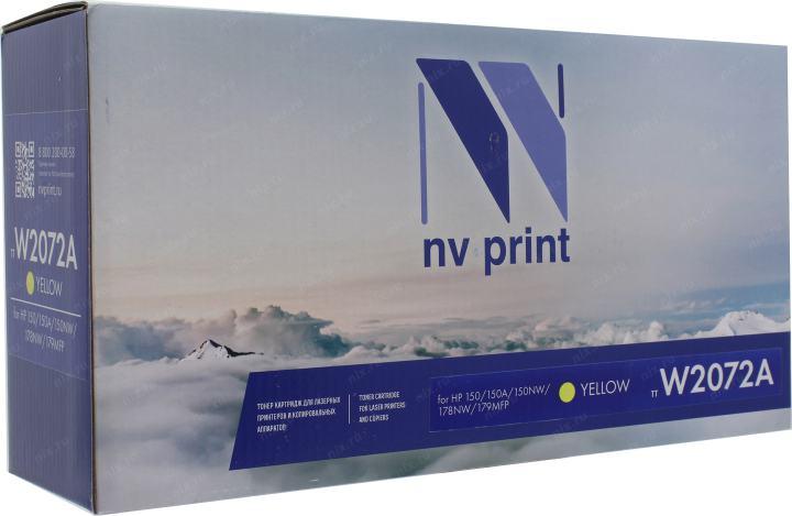 Картридж NV-Print W2072A Yellow для HP 150/150A/150NW/178NW/179MFP