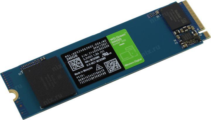 SSD 240 Gb M.2 2280 M 6Gb/s WD Green SN350 WDS240G2G0C