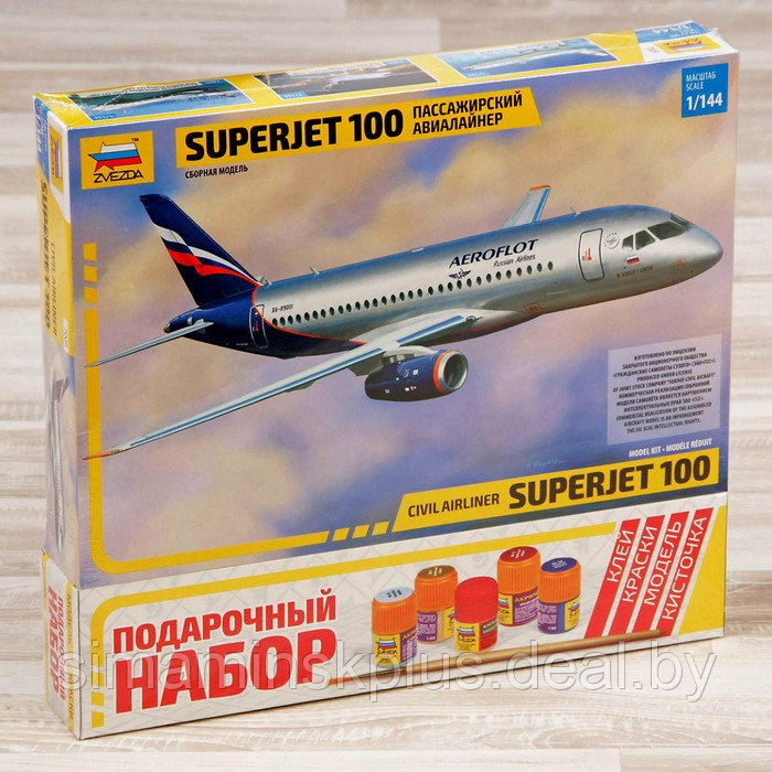 Сборная модель «Самолёт SuperJet 100» - фото 1 - id-p200672553