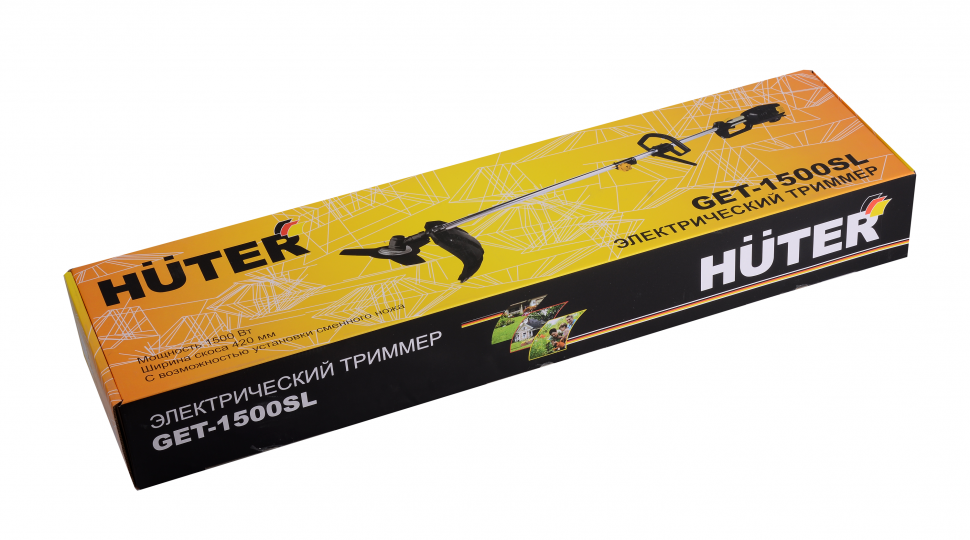 Триммер электрический Huter GET-1500SL - фото 7 - id-p200669196