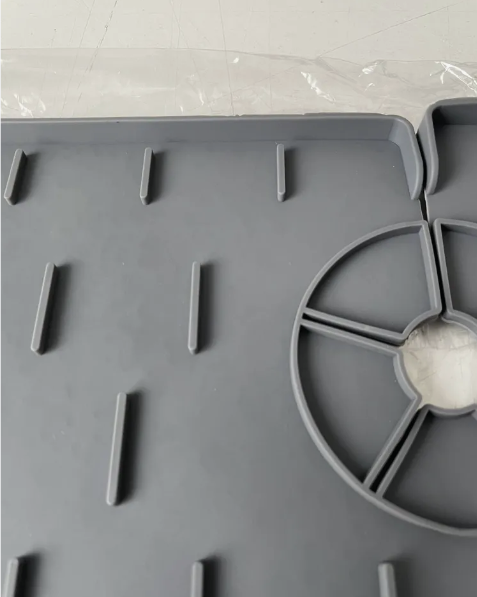 Водостойкий силиконовый коврик для раковины / для кухонного смесителя и крана / защита от брызг Оранжевый - фото 5 - id-p200674192
