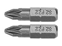 Бита PZ2х25мм 1/4" (2шт) AlSl S2 "Yato"