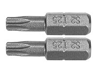 Бита TORX T25х25мм 1/4" (2шт) AlSl S2 "Yato"