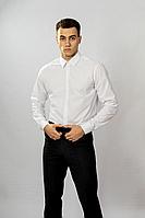 Мужская осенняя белая деловая большого размера рубашка Nadex 01-048612/104-23.182-188 белый 48р.