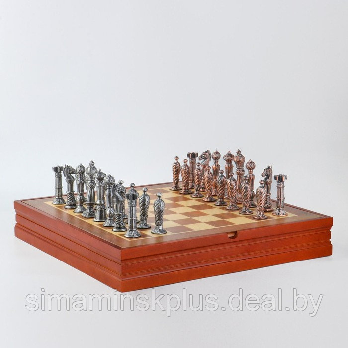 Шахматы сувенирные "Рыцарские" h короля-8.5 см, h пешки-5.7 см, 36 х 36 см - фото 5 - id-p200672191