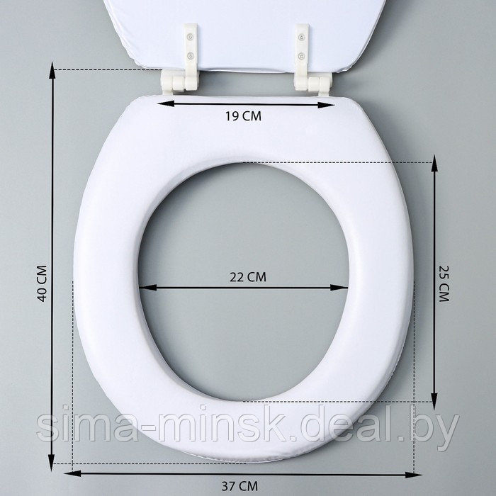 Сиденье для унитаза с крышкой «Пляж со звездой», 40×37 см, мягкое - фото 10 - id-p200670802