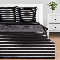 Постельное бельё Этель Дуэт Black stripes 143х215 см-2шт, 220х240 см, 70х70см-2шт, 100% хлопок, поплин