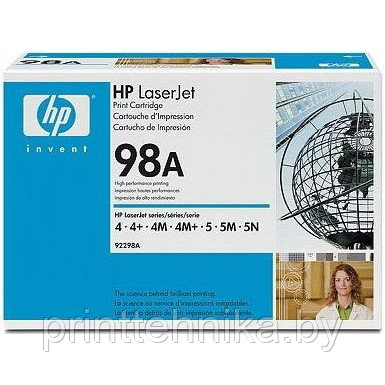 Картридж оригинальный HP 92298A (6800 копий) для LaserJet-4 /4+/4M/4M+/5/5M/5N - фото 2 - id-p200676603