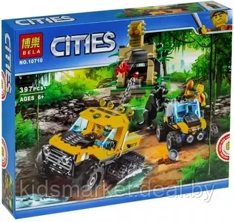 Конструктор CITIES 10710 "Миссия: Исследование джунглей" 397 детали, Bela (аналог Lego 60159) - фото 1 - id-p200563894