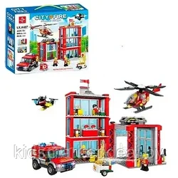 LX.A487 Конструктор City "Пожарная часть", 784 детали, аналог LEGO