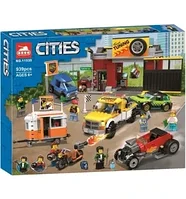 11535 Конструктор Lari "Тюнинг-мастерская Turbo Wheels", 939 деталей, Аналог LEGO City 60258